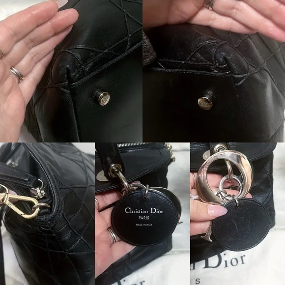 Authentic Dior Gorgeous Black Medium Leather Cannage Granville Bag - Picture 12 of 16